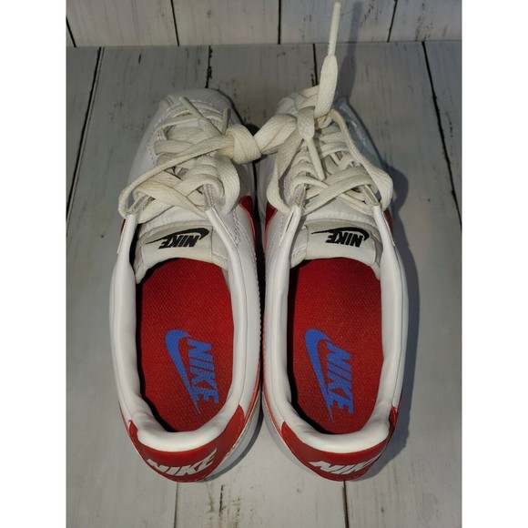 Nike Classic Cortez Forrest Gump Sneakers Women's Size 6 White Red Blue - Picture 8 of 10